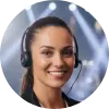 A circular profile picture of Petro Patterson, a live events promoter, smiling.